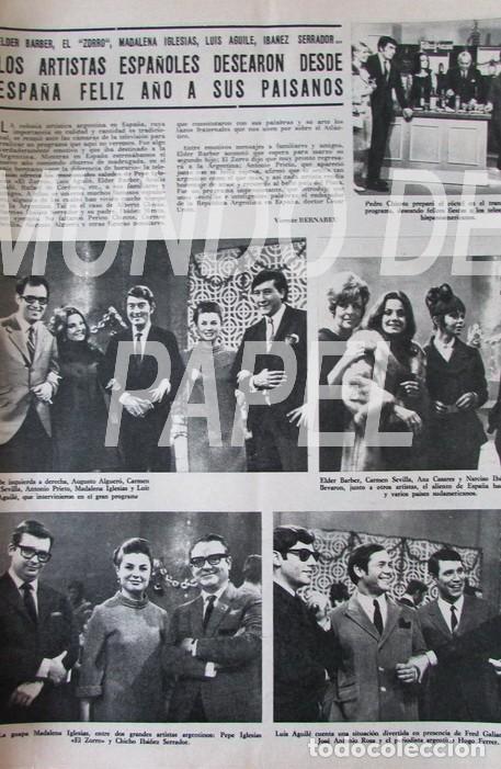 Coleccionismo de Revistas y Peri&oacute;dicos: RECORTE SEMANA 1455 1968 ELDER BARBER, LUIS AGUIL&Eacute;, CARMEN SEVILLA, IBA&Ntilde;EZ SERRADOR, ANA CASARES...