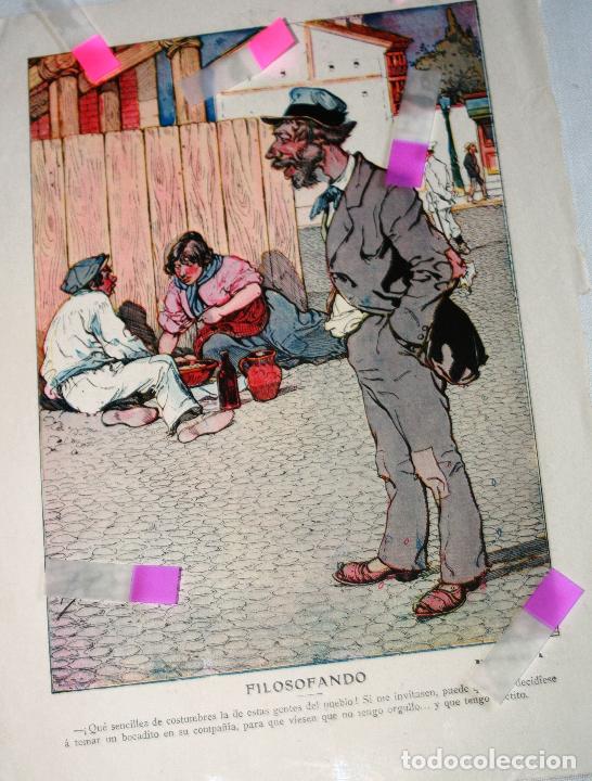 Coleccionismo de revistas y peri&oacute;dicos: LAMINA HUMORISTICA  NUEVO MUNDO FILOSOFANDO SEGUN FOTOS