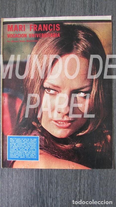 Coleccionismo de Revistas y Peri&oacute;dicos: RECORTE DOMINGOS DEL ABC 1973 MARI FRANCIS 7 PGS