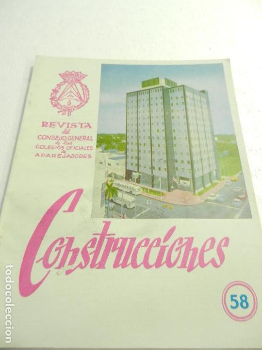 Collection Magazines and Newspapers: CONSTRUCCIONES REVISTA DEL CONSEJO GENERAL DE APAREJADORES N&ordm; 58 A&Ntilde;O 1961.