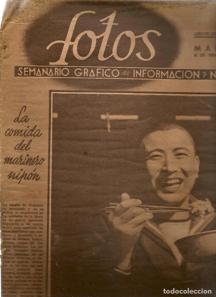 Coleccionismo de Revistas y Peri&oacute;dicos: FOTOS. SEMANARIO GR&Aacute;FICO. N&ordm; 260. 21 FEBRERO 1942. NOTICIAS  DE LA DIVISI&Oacute;N AZUL. (ST/REVISTAS)