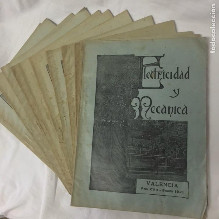 Collection Magazines and Newspapers: INTERNACIONAL INSTITUCION ELECTROTECNIA VALENCIA ELECTRICIDAD Y MECANICA 1921 A&Ntilde;O COMPLETO