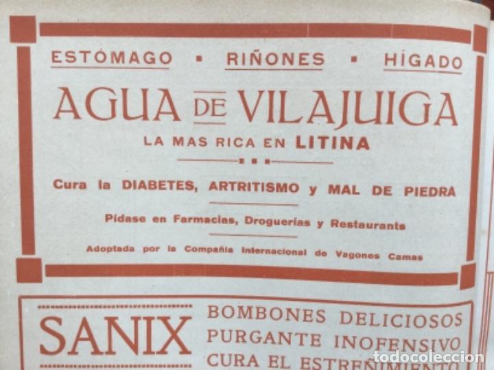 Collectionnisme de Revues et Journaux: AGUA DE VILAJUIGA LA MAS RICA EN LITINA COMPA&Ntilde;IA INTERNACIONAL VAGONES CAMA HOJA A&Ntilde;O 1919