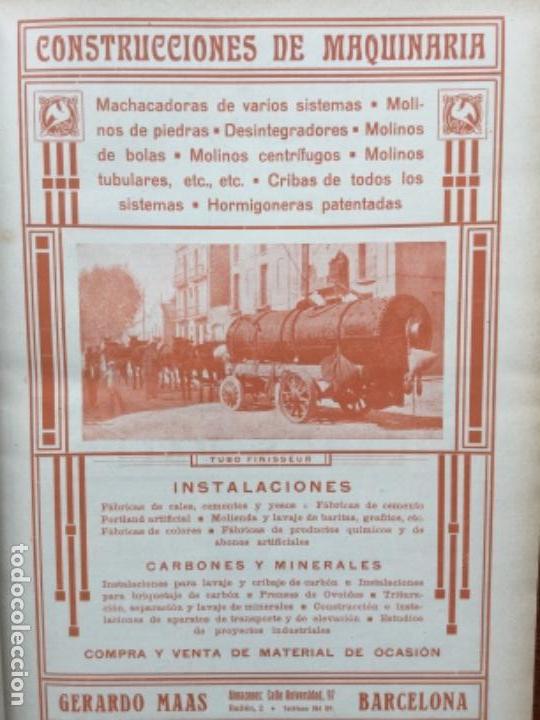 Collection Magazines and Newspapers: CONSTRUCCIONES DE MAQUINARIA TUBO FINISSEUR GERARDO MAS BARCELONA HOJA A&Ntilde;O 1919
