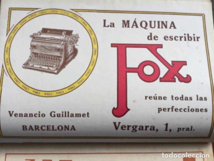 Collectionnisme de Revues et Journaux: MAQUINA DE ESCRIBIR FOX VENANCIO GUILLAMET BARCELONA HOJA A&Ntilde;O 1919