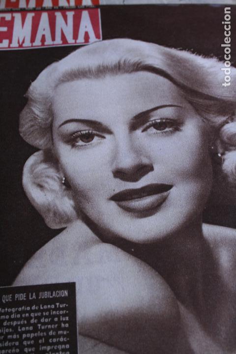 Coleccionismo de Revistas y Peri&oacute;dicos: REVISTA SEMANA N&ordm; 318 LANA TURNER 1946