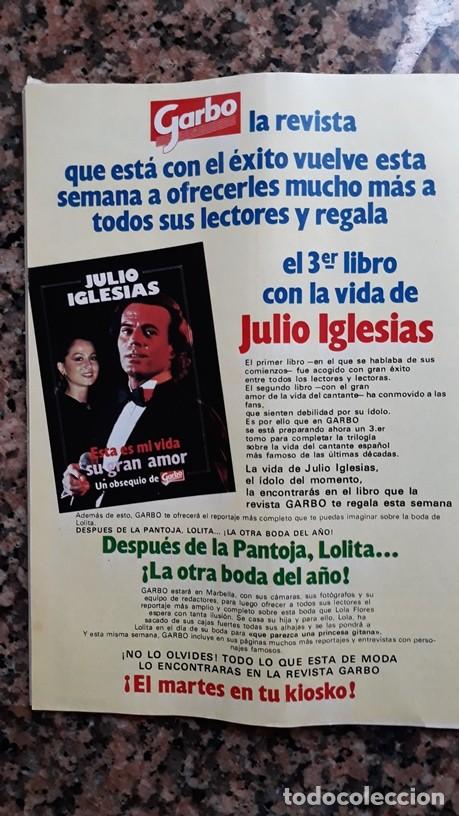 Coleccionismo de Revistas y Peri&oacute;dicos: anuncio julio iglesias isabel preysler