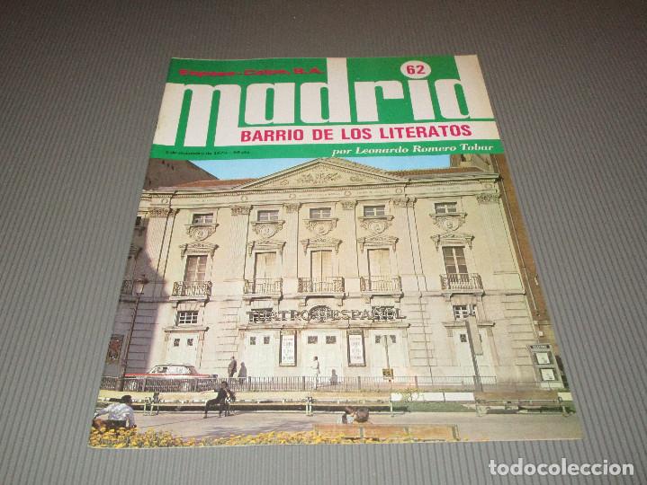 Coleccionismo de Revistas y Peri&oacute;dicos: MADRID ( BARRIO DE LOS LITERATOS POR LEONARDO ROMERO TOBAR ) - 62 - ESPASA CALPE S.A. - 1979