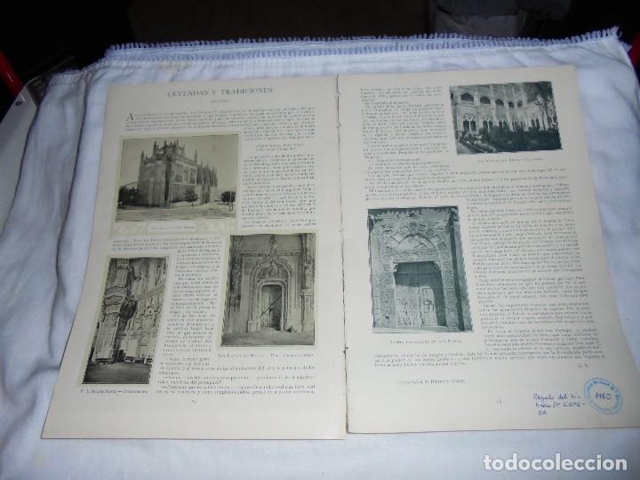 Collection Magazines and Newspapers: LEYENDAS Y TRADICIONES TOLEDO.2 HOJAS DE REVISTA PLUMA Y LAPIZ 1900
