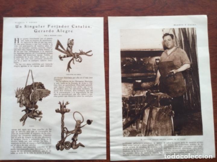 Collectionnisme de Revues et Journaux: GERARDO ALEGRE FORJADOR CATALAN 3 HOJAS A&Ntilde;O 1927