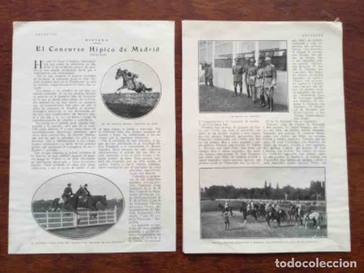 Collezionismo di Riviste e Giornali: CONCURSO HIPICO HIPODROMO MADRID 7 HOJAS A&Ntilde;O 1927