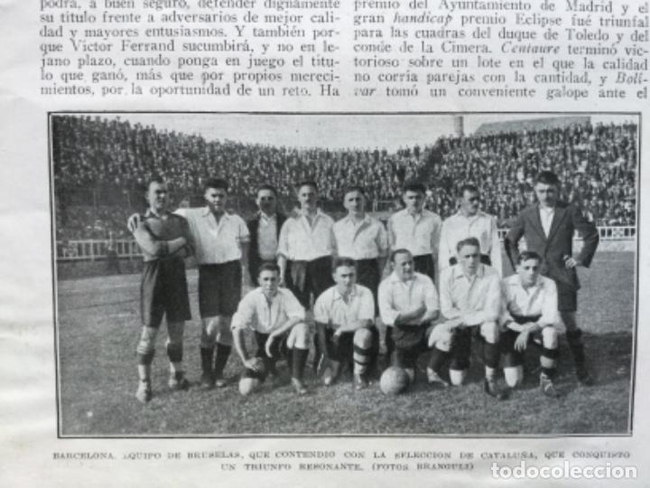 Collection Magazines and Newspapers: EQUIPO DE BRUSELAS QUE SE ENFRENTO A LA SELECCION DE CATALU&Ntilde;A GIMNASTICA-UNION FUTBOL A&Ntilde;O 1927