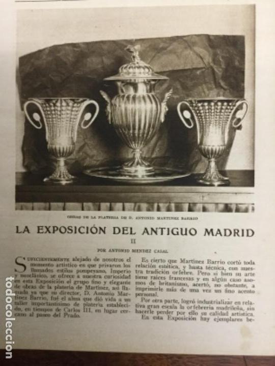 Coleccionismo de Revistas y Peri&oacute;dicos: EXPOSICION ANTIGUO MADRID .7 HOJAS REVISTA A&Ntilde;O 1927