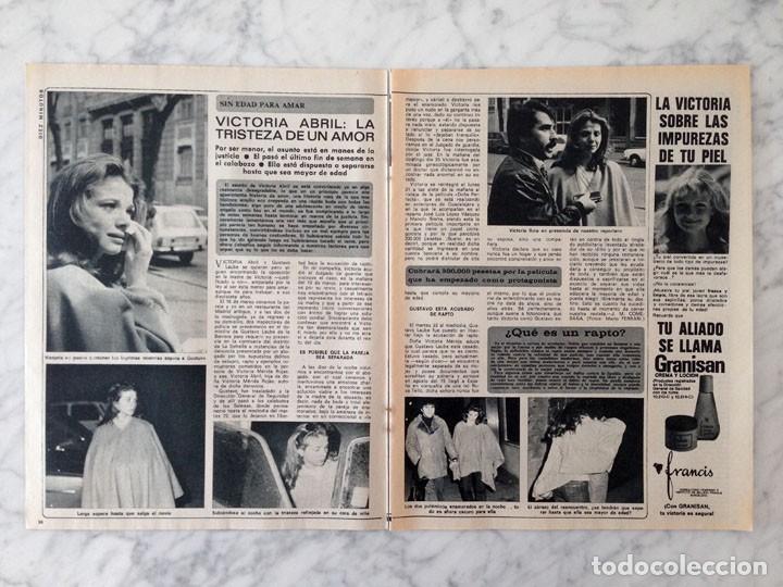 Coleccionismo de revistas y peri&oacute;dicos: REPORTAJE - VICTORIA ABRIL - 1977