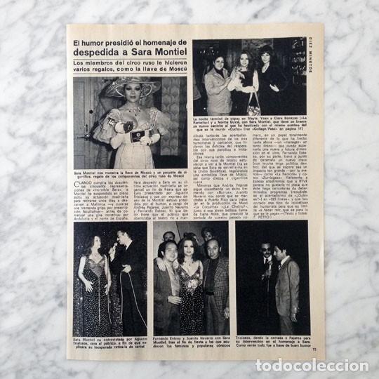 Coleccionismo de revistas y peri&oacute;dicos: REPORTAJE - SARA MONTIEL - 1977