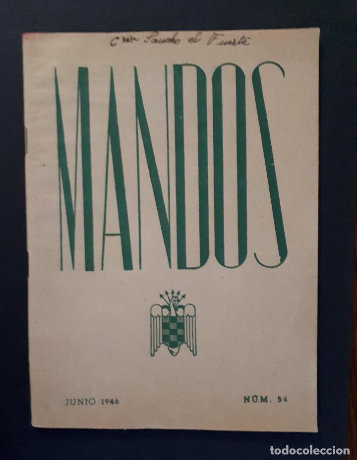 Coleccionismo de revistas y peri&oacute;dicos: MANDOS REVISTA OFICIAL DEL FRENTE DE JUVENTUDES 1946