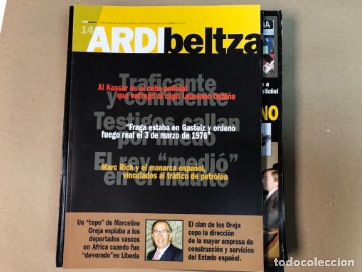 Coleccionismo de Revistas y Periódicos: ARDI BELTZA, REVISTA DE PERIODISMO DE INVESTIGACIÓN VASCA - LOTE DE 11 NÚMEROS - - Foto 11 - 116840263