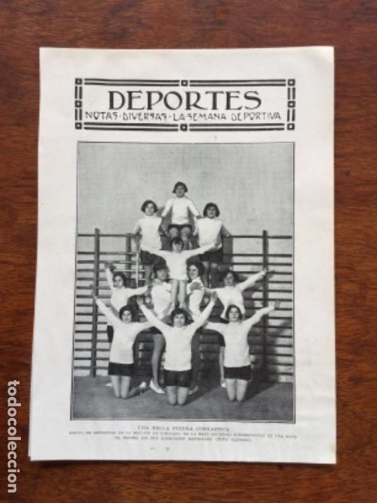 Coleccionismo de revistas y peri&oacute;dicos: LA REAL SOCIEDAD GIMNASTICA ESPA&Ntilde;OLA 4 HOJAS A&Ntilde;O 1926