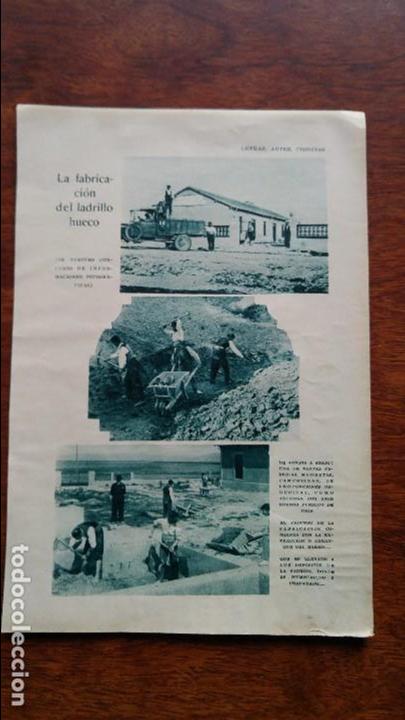 Sammeln von Zeitschriften und Zeitungen: FABRICACION LADRILLO HUECO CIUDAD RODRIGO 3 HOJAS A&Ntilde;O 1926