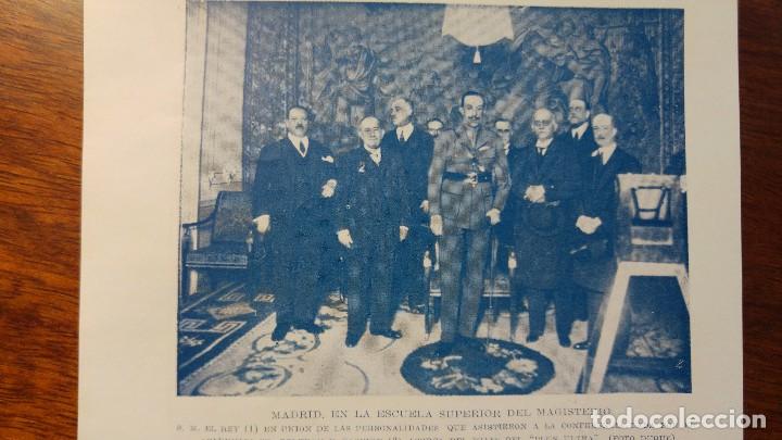 Collection Magazines and Newspapers: ALFONSO XIII EN LA ESCUELA SUPERIOR DE MAGISTERIO MADRID CONFERENCIA PLUS ULTRA HOJA A&Ntilde;O 1926