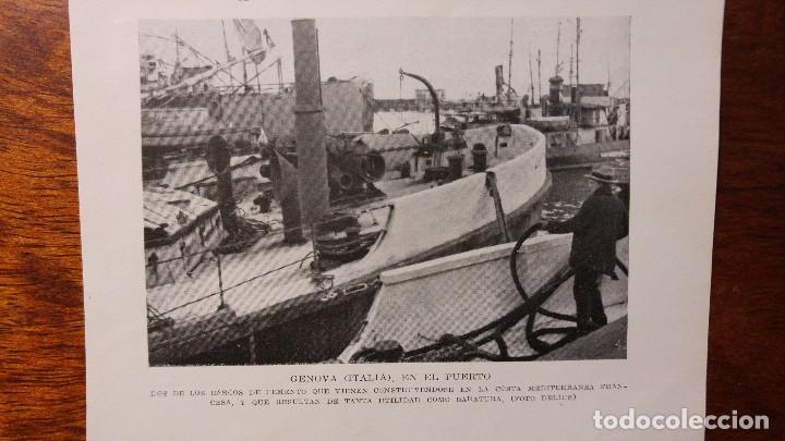 Collection Magazines and Newspapers: CONSTRUCCION BARCOS DE CEMENTO BARATURA GENOVA LAVADORES VIGO HOJA A&Ntilde;O 1926