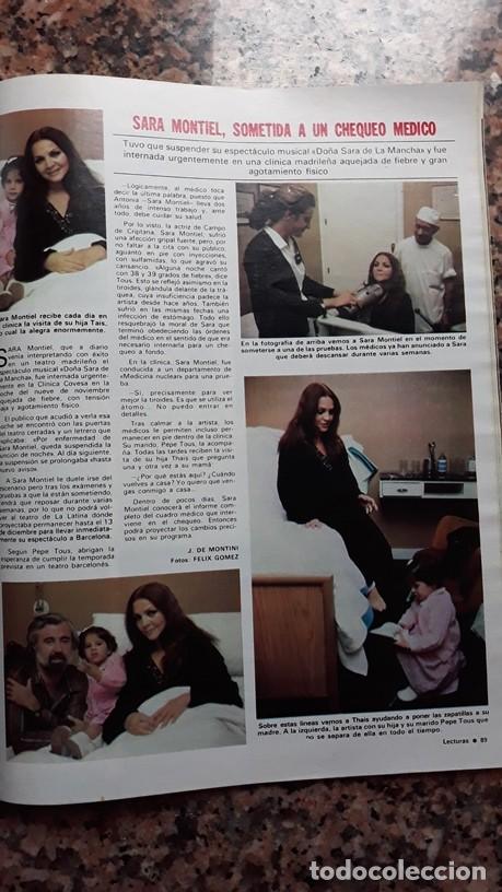 Coleccionismo de revistas y peri&oacute;dicos: sara montiel en el hospital