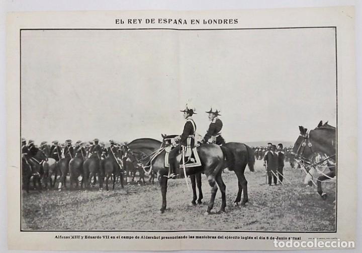 Collectionnisme de Revues et Journaux: 1905 HOJAS REVISTA INGLATERRA LONDRES VIAJE REY ALFONSO XIII WINDSOR LONDONDERRY TORRE SAN PABLO