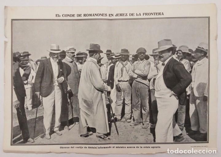 Collectionnisme de Revues et Journaux: 1905 HOJAS REVISTA ANDALUC&Iacute;A C&Aacute;DIZ JEREZ DE LA FRONTERA G&Eacute;DULA CONDE ROMANONES MINISTRO AGRICULTURA