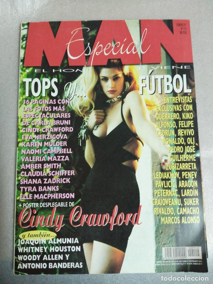Coleccionismo de Revistas y Peri&oacute;dicos: MAN ESPECIAL FEBRERO DE 1997 CINDY CRAWFORD