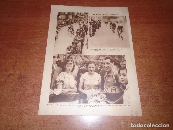 Coleccionismo de Revistas y Peri&oacute;dicos: RETAL PRENSA: CICLISMO VUELTA A CATALU&Ntilde;A. ETAPA MANRESA-L&Eacute;RIDA GANADOR EZQUERRA. MISS CATALU&Ntilde;A.