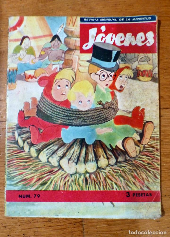 Coleccionismo de Revistas y Peri&oacute;dicos: revista j&oacute;venes n&ordm; 79 con censura eclesi&aacute;stica octubre 1957