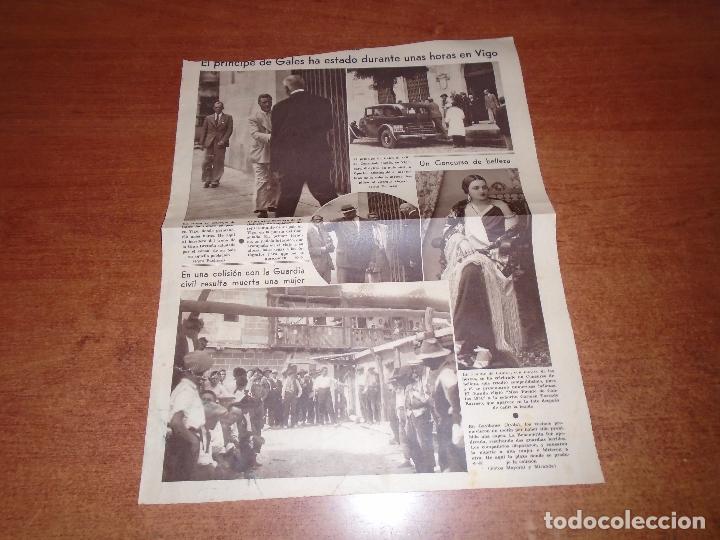 Coleccionismo de Revistas y Peri&oacute;dicos: RETAL PRENSA 1934: GAVILANES (AVILA) MOT&Iacute;N, MISS FUENTE DE CANTOS (BADAJOZ), VIGO PR&Iacute;NCIPE DE GALES