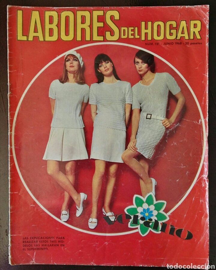 Coleccionismo de Revistas y PeriÃ³dicos: REVISTA LABORES DEL HOGAR NÂ° 121 JUNIO 1968 VINTAGE PATRONES. Lote 117560278