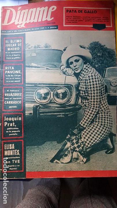 Coleccionismo de Revistas y Peri&oacute;dicos: REVISTA D&Iacute;GAME. RITA PAVONE. JOAQU&Iacute;N PRAT. ELISA MONTES. ROSA MORENA. JOAQU&Iacute;N RODRIGO BEATLES