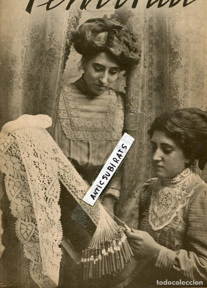 Coleccionismo de Revistas y Peri&oacute;dicos: REVISTA A&Ntilde;O 1910 BOLILLOS PUNTA DE COIXI FOTO DE PORTADA FEMINISMO ADDIE NORTHAM CONCHA ESPINA