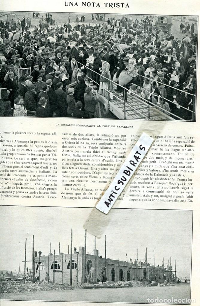 Collezionismo di Riviste e Giornali: REVISTA A&Ntilde;O 1910 EMIGRACION ESPA&Ntilde;OLA ORGANYA ORGA&Ntilde;A PERAMOLA ZOO DE BARCELONA FOTOS