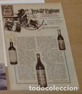 Coleccionismo de Revistas y Peri&oacute;dicos: Bodegas Espinar de Manzanares, Ciudad Real, en 1933 en recorte (R3523) 1 p&aacute;gina revista ese a&ntilde;o