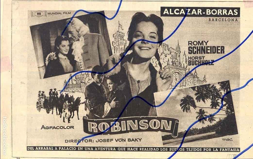 Coleccionismo de Revistas y Peri&oacute;dicos: ROBINSON  1957  ROMY SCHNEIDER CINE PELICULA HOJA REVISTA