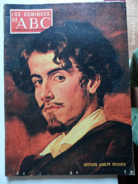 Coleccionismo de Revistas y Peri&oacute;dicos: LOS DOMINGOS DE ABC 20-12-1970 GUSTAVO ADOLFO BECQUER