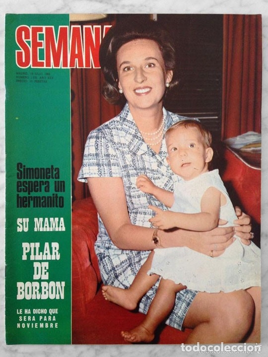 Collezionismo di Riviste e Giornali: SEMANA - 1969 PILAR DE BORB&Oacute;N, LESLIE CARON, BRITT EKLAND, RITA PAVONE, GIULIANO GEMMA, SANFERMIMES