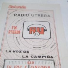 Coleccionismo de Revistas y Periódicos: UTRERA, SEVILLA .1984 - REVISTA VIA MARCIALA .24 PGN . RADIO UTRERA .YA TENEMOS HDAD. DEL ROCIO. Lote 117826931