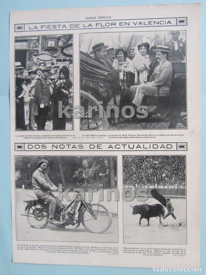 1914 valencia, fiesta de la flor. carrera motos - Compra venta en  todocoleccion
