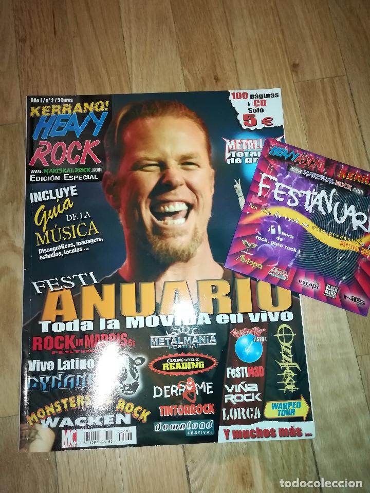 Collezionismo di Riviste e Giornali: Revista Heavy Rock Kerrang - Especial Festivales - n&ordm;2 a&ntilde;o 1 - (incluye CD m&uacute;sica)