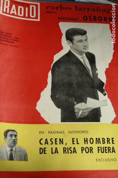 Coleccionismo de revistas y peri&oacute;dicos: CORREO DE LA RADIO  N&ordm; 80 CARLOS LARRA&Ntilde;AGA  MARILYN MONROE CASSEN 1959
