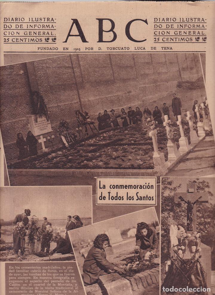 Coleccionismo de Revistas y Peri&oacute;dicos: ABC - N&ordm; 11.136 / 3 NOVIEMBRE 1941 - DIARIO DE INFORMACI&Oacute;N NACIONAL E INTERNACIONAL