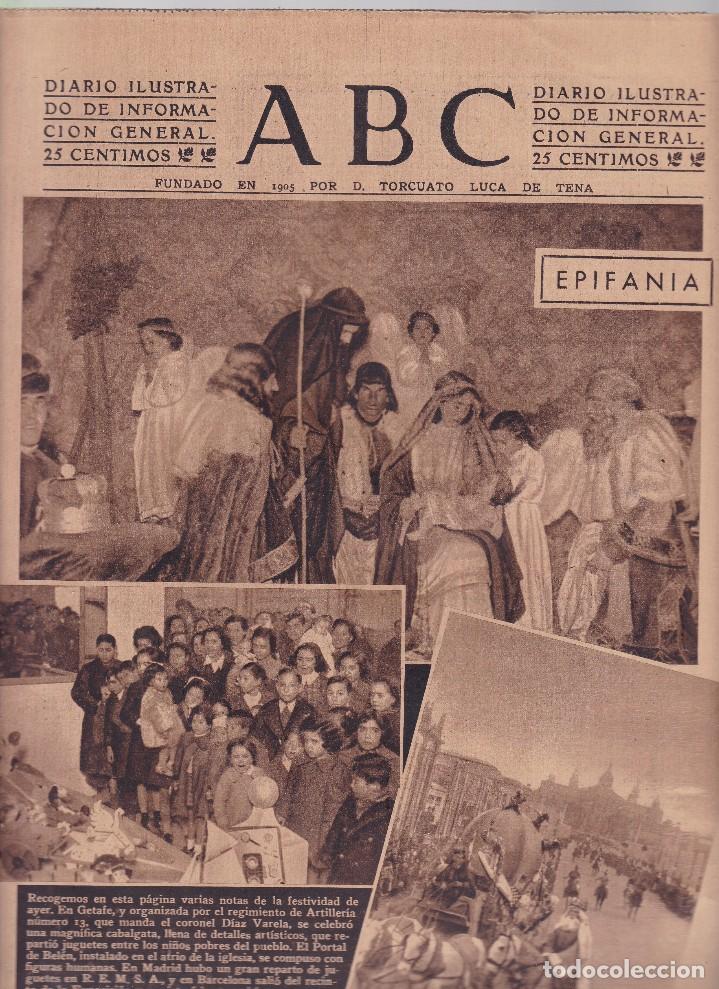 Coleccionismo de Revistas y Peri&oacute;dicos: ABC - N&ordm; 11.191 / 7 ENERO 1942 - DIARIO DE INFORMACI&Oacute;N NACIONAL E INTERNACIONAL