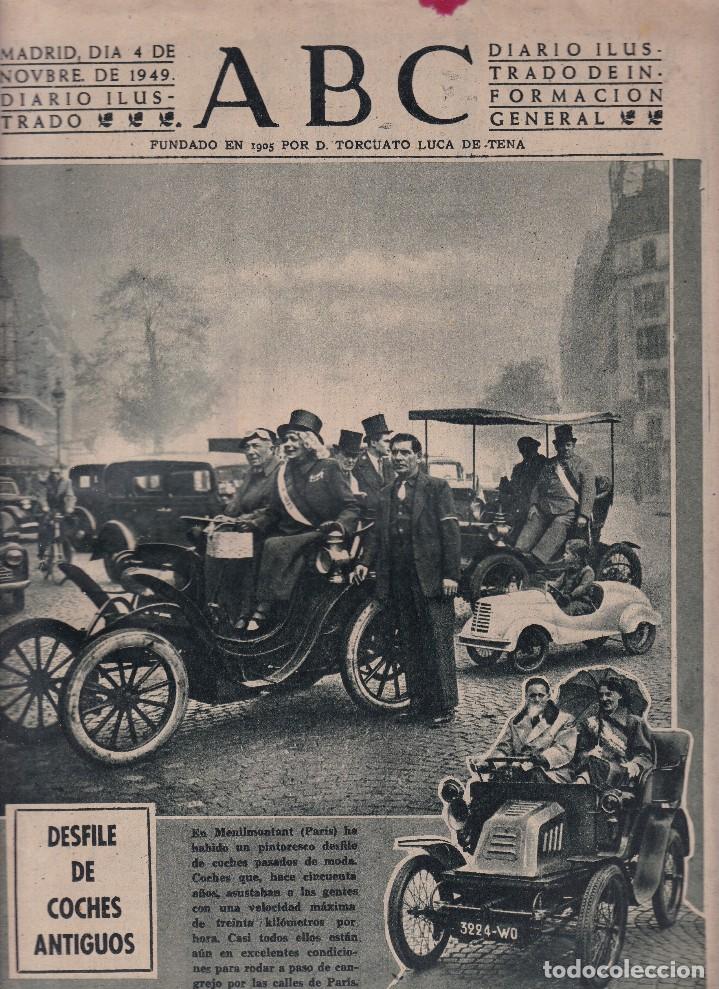 Coleccionismo de Revistas y Peri&oacute;dicos: ABC - N&ordm; 13.627 / 4 NOVIEMBRE 1949 - DIARIO DE INFORMACI&Oacute;N NACIONAL E INTERNACIONAL