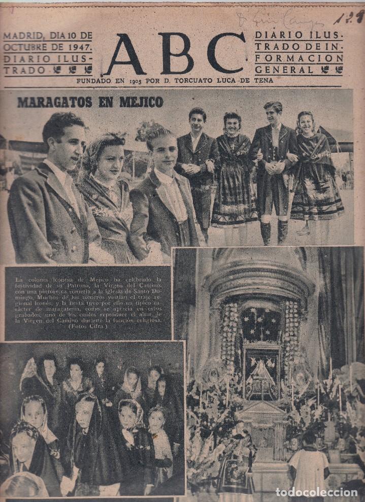 Coleccionismo de Revistas y Peri&oacute;dicos: ABC - N&ordm; 12.983 / 10 OCTUBRE 1947 - DIARIO DE INFORMACI&Oacute;N NACIONAL E INTERNACIONAL