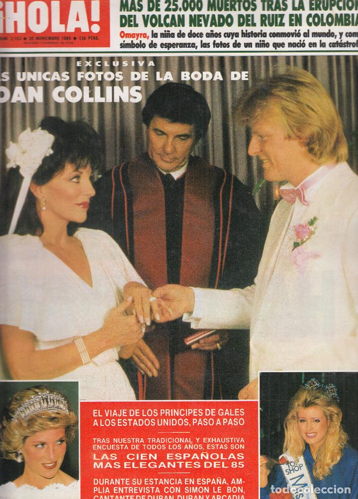 revista hola nº 2153 año 1985. boda joan collin - Compra venta en  todocoleccion