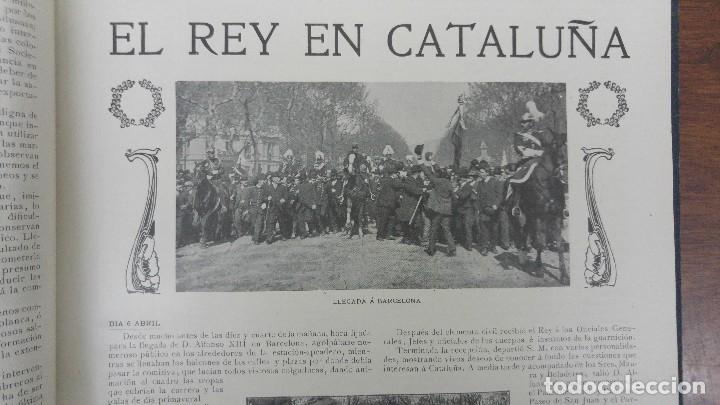 Collection Magazines and Newspapers: EL REY ALFONSO XIII EN CATALU&Ntilde;A DEL 06 AL 19 DE ABRIL DE 1904 AGENDA .2 PAGINAS Y 3 IMAGENES